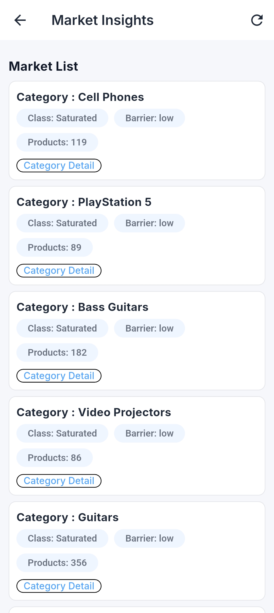 Seller DB marketplace filters and seller catalog